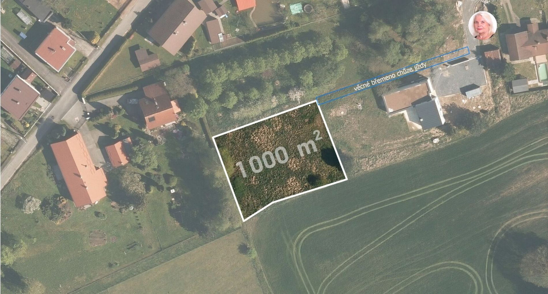 Prodej stavebního pozemku 1 000 m²