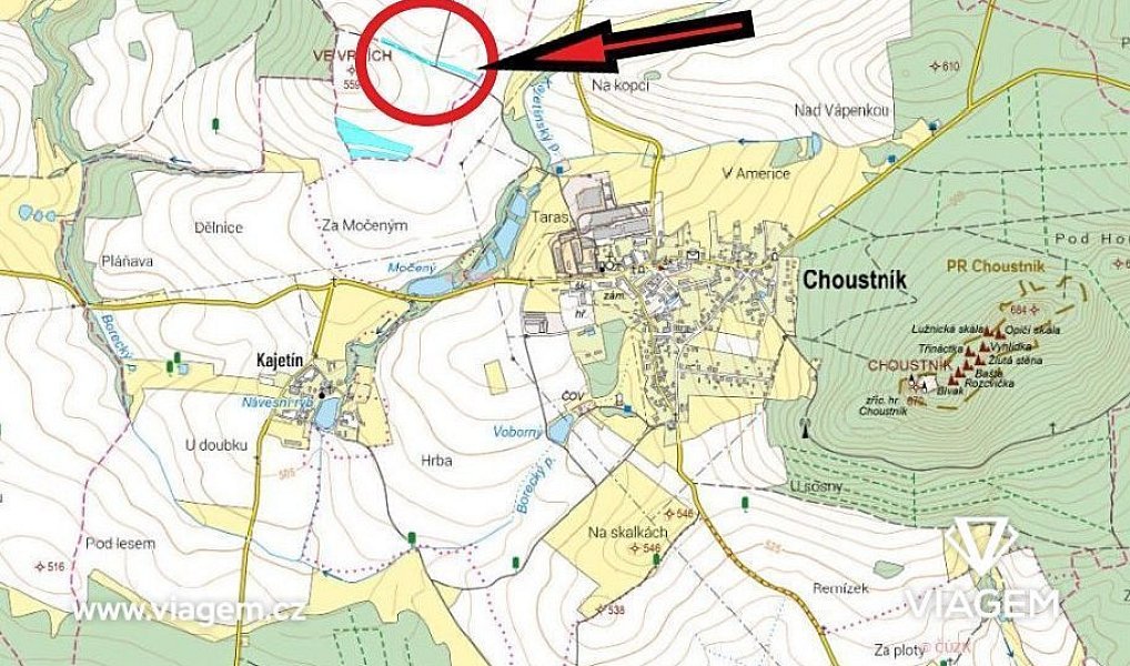 Prodej pole 1 212 m², Krtov – náhled fotky 4