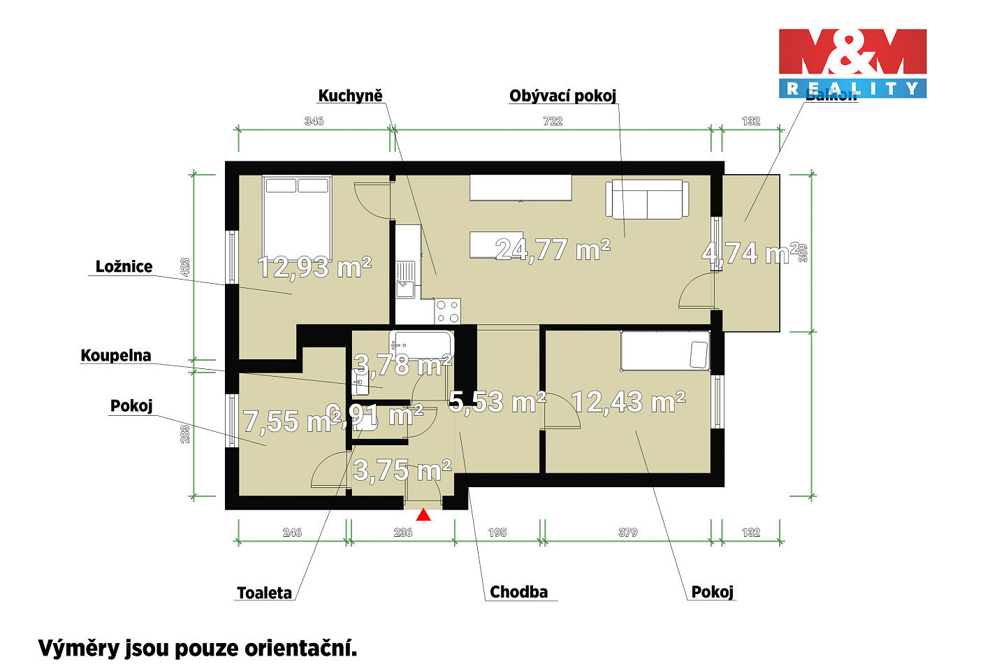 Prodej bytu 4+kk 74 m² – fotografie 5