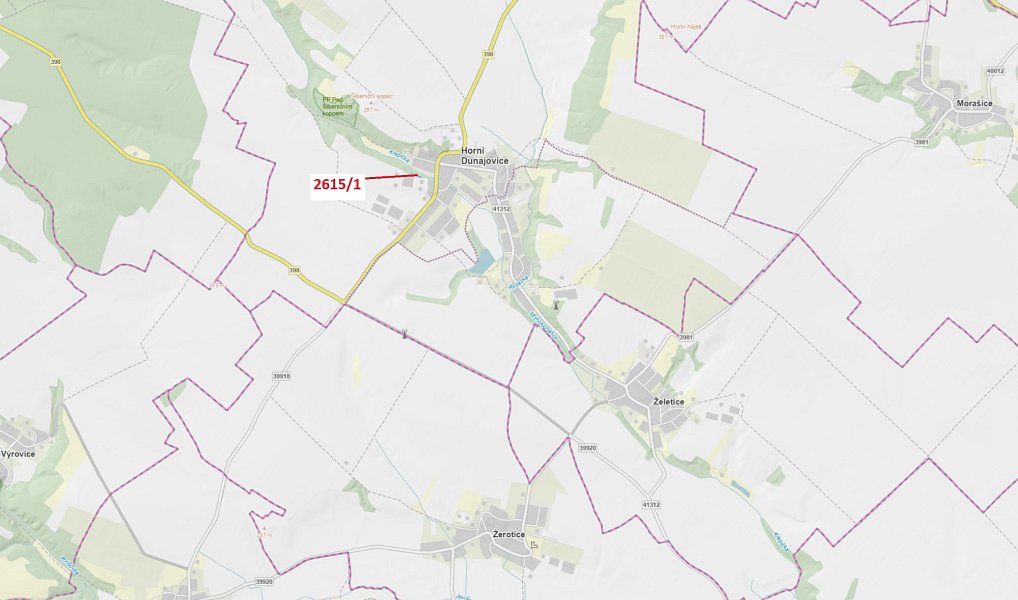 Dražba lesa, 478 m², Znojmo, Horní Dunajovice