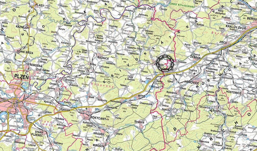 Prodej pole 18 234 m², Zbiroh – náhled fotky 3