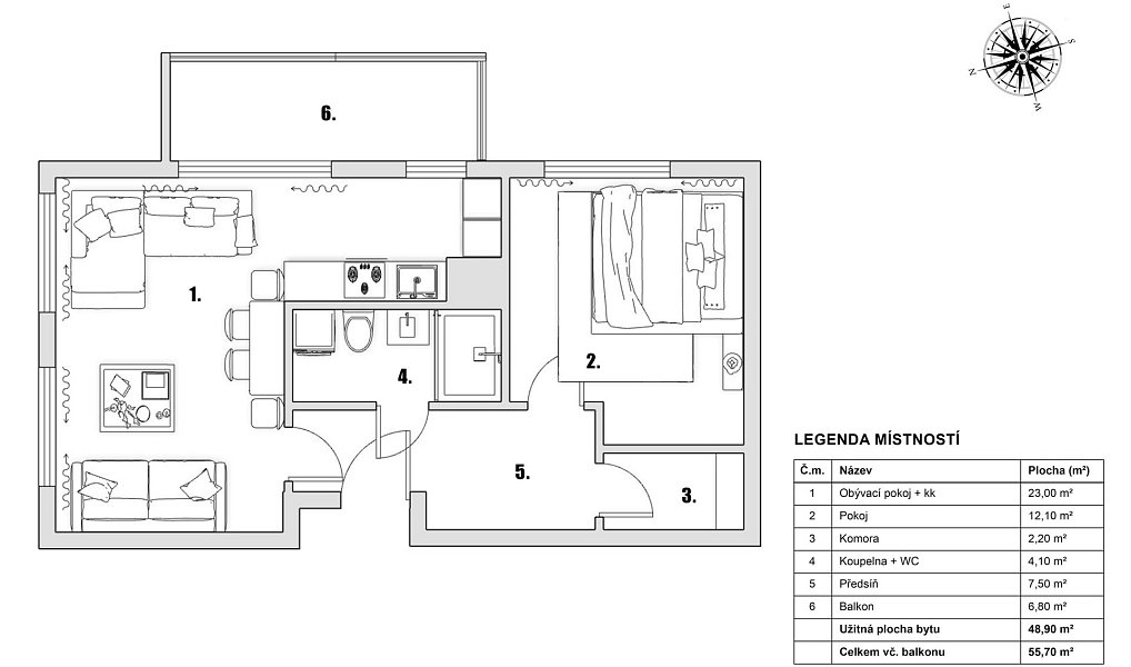 Prodej bytu 2+kk 62 m², Praha – náhled fotky 23