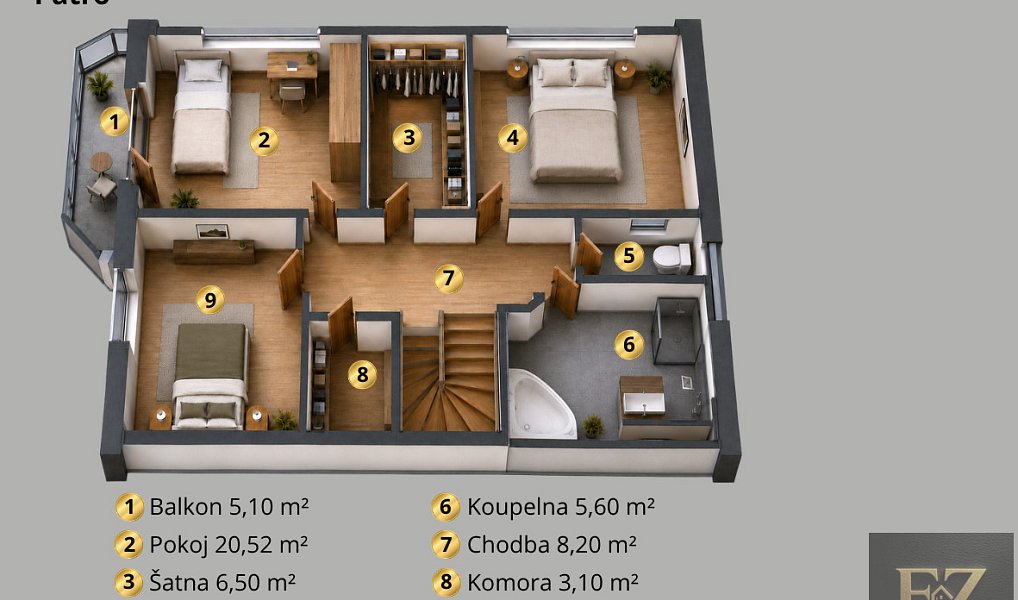 Prodej domu 159 m² s pozemkem 612 m², Litvínovice – náhled fotky 4