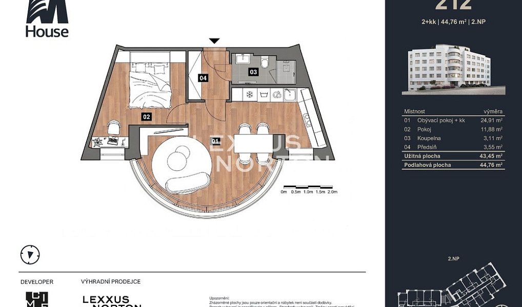 Prodej bytu 2+kk 45 m², Praha – náhled fotky 7