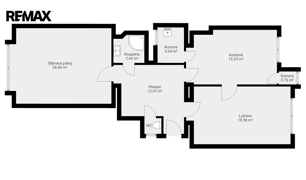 Pronájem bytu 2+1 77 m², Praha – náhled fotky 4