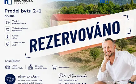 Prodej bytu 2+1 43 m², Dlouhá, Krupka - Bohosudov, okres Teplice