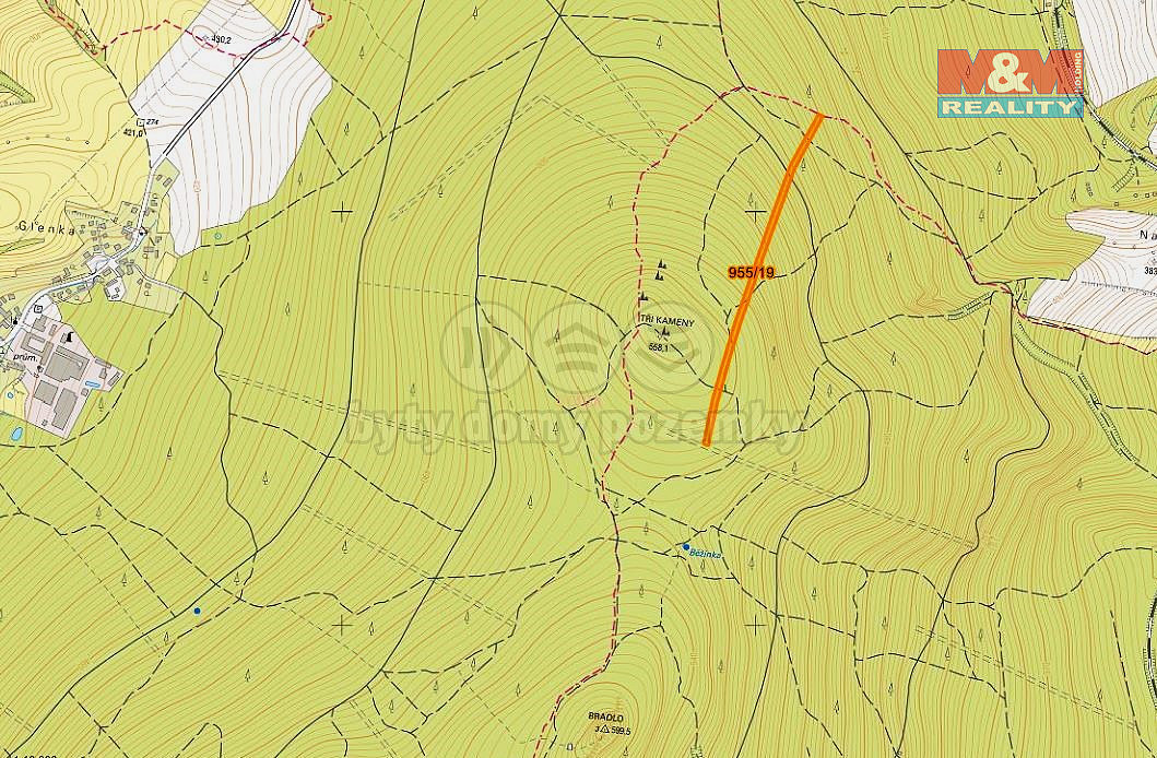 Prodej lesa 10 966 m² – pohled 3