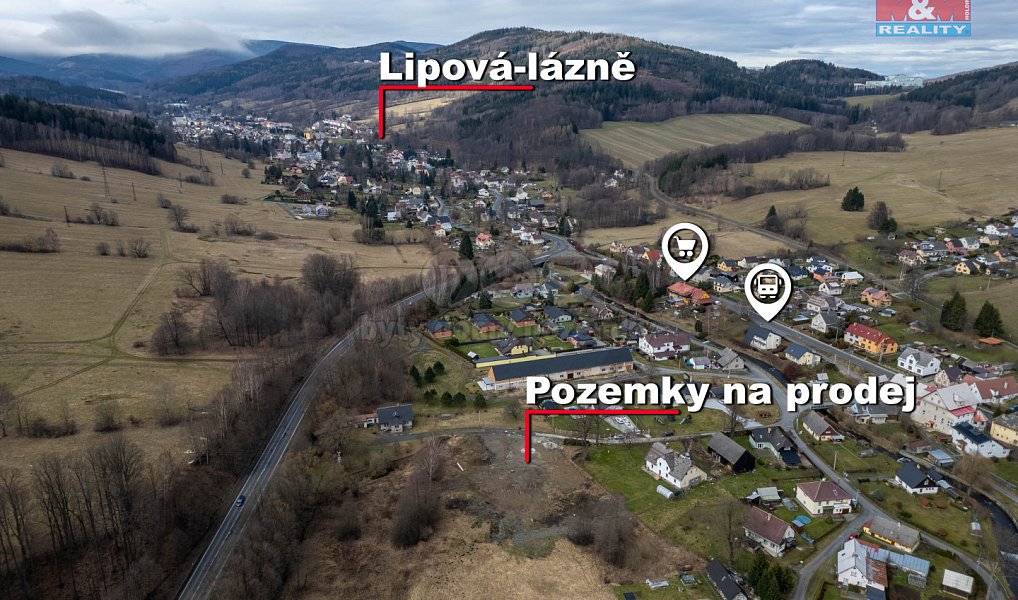 Prodej stavebního pozemku 903 m², Lipová-lázně – náhled fotky 2