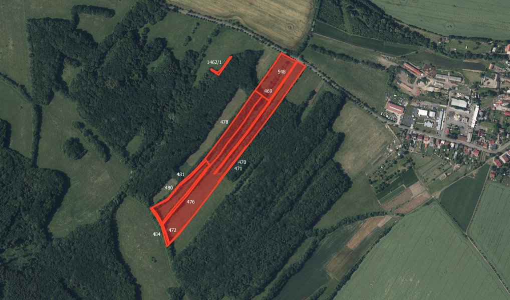 Prodej pole 52 259 m², Velemín – náhled fotky 2