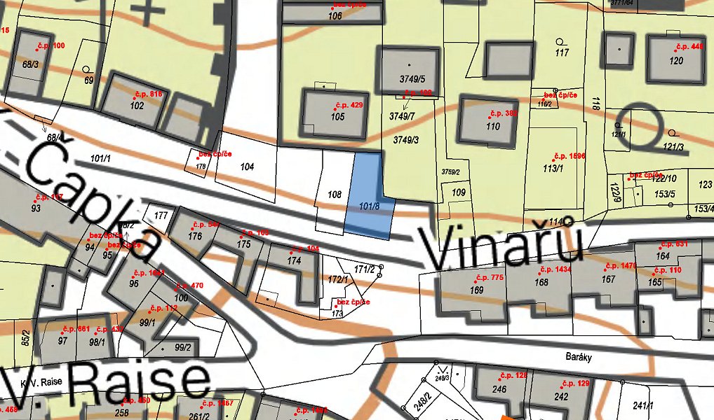 Prodej pozemku 170 m², Bzenec – náhled fotky 3