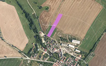 Prodej komerčního pozemku 5 483 m², Mysletice, okres Jihlava