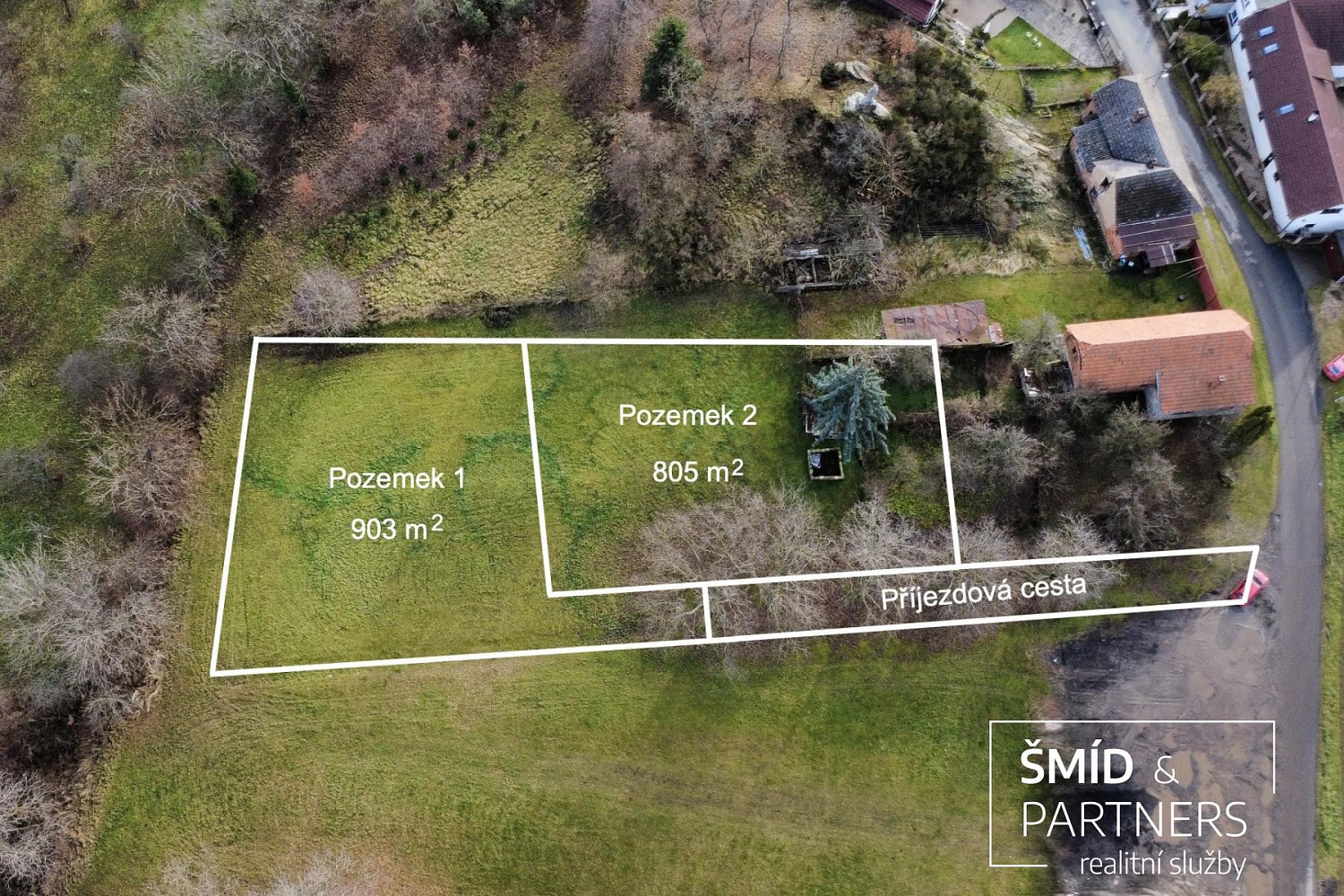 Prodej stavebního pozemku 805 m² – fotografie 3