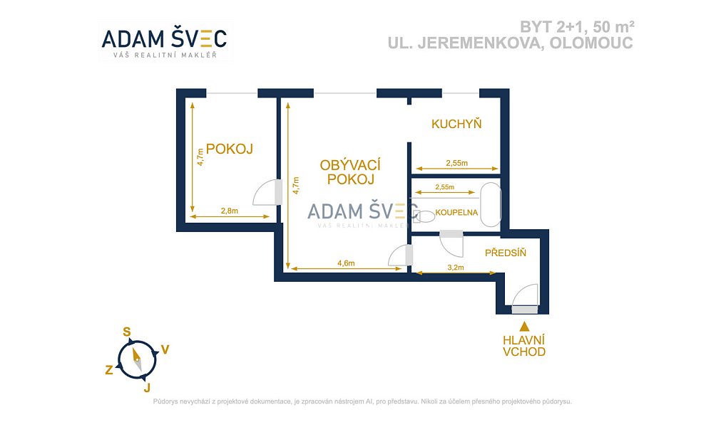 Prodej bytu 2+1 50 m², Olomouc – náhled fotky 6