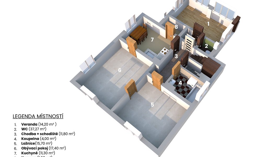 Prodej domu 80 m² s pozemkem 1 225 m², Žďárky – náhled fotky 5
