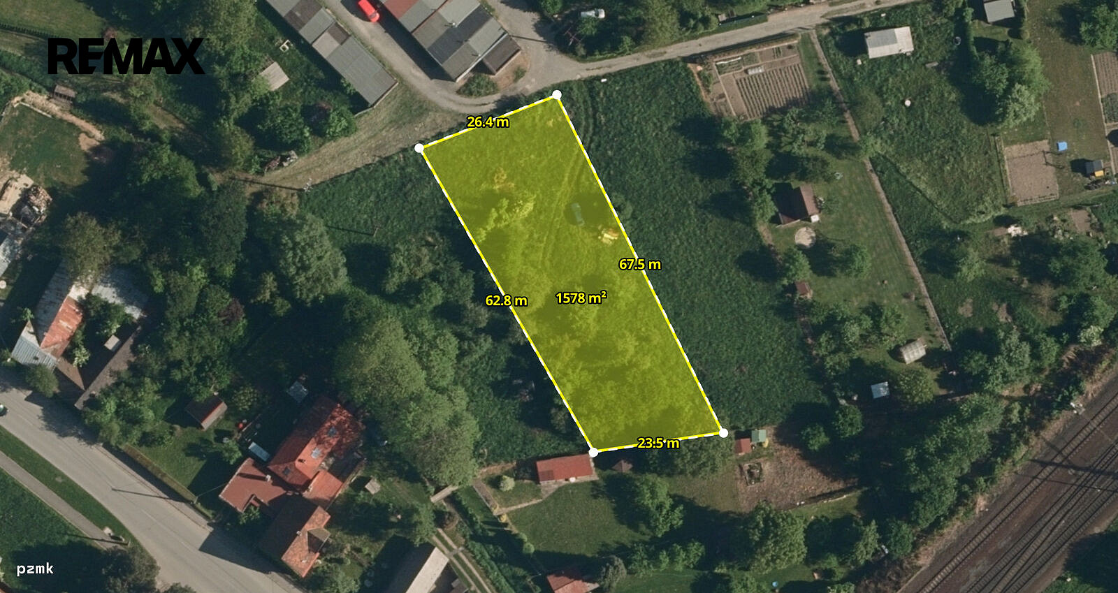 Prodej stavebního pozemku 1 578 m² – fotografie 2