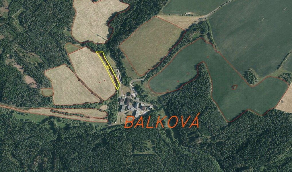 Prodej pole 6 625 m², Tis u Blatna – náhled fotky 6