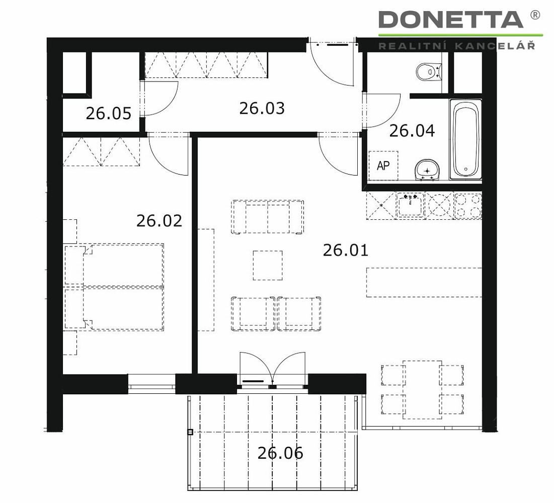 Prodej bytu 2+kk 60 m² – fotografie 4