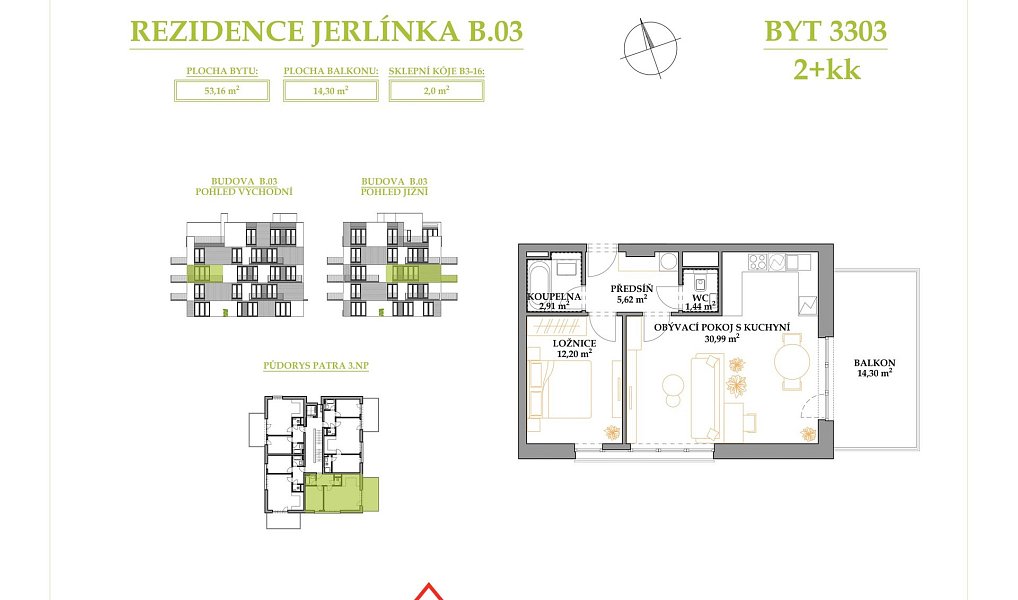 Prodej bytu 2+kk 67 m², Brno – náhled fotky 2