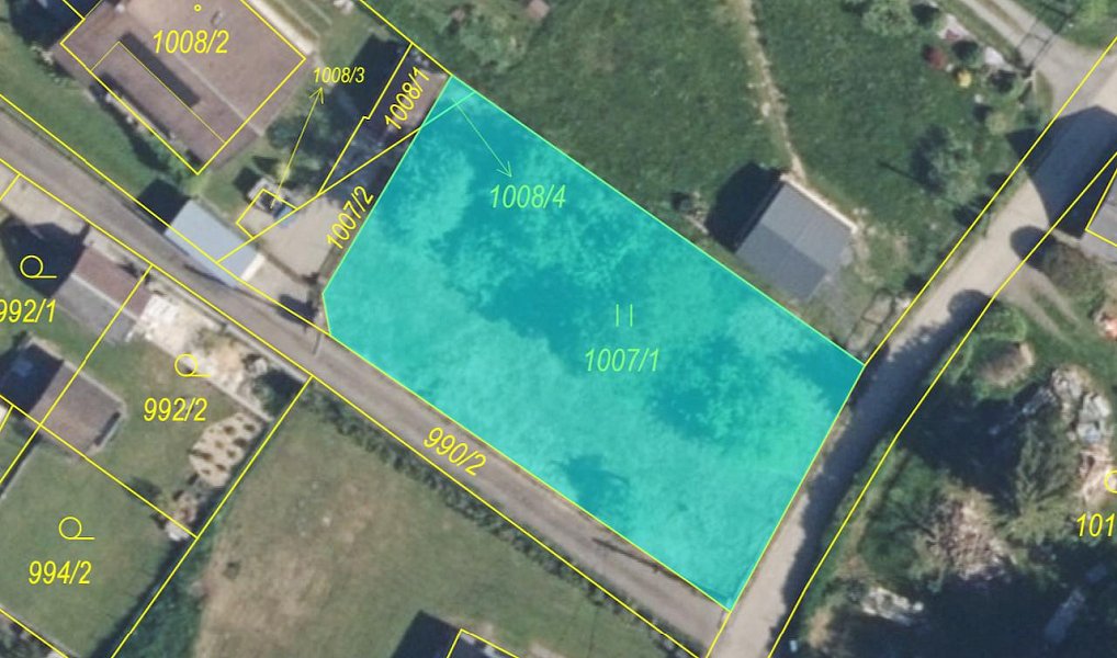 Prodej stavebního pozemku 744 m², Horní Police – náhled fotky 3