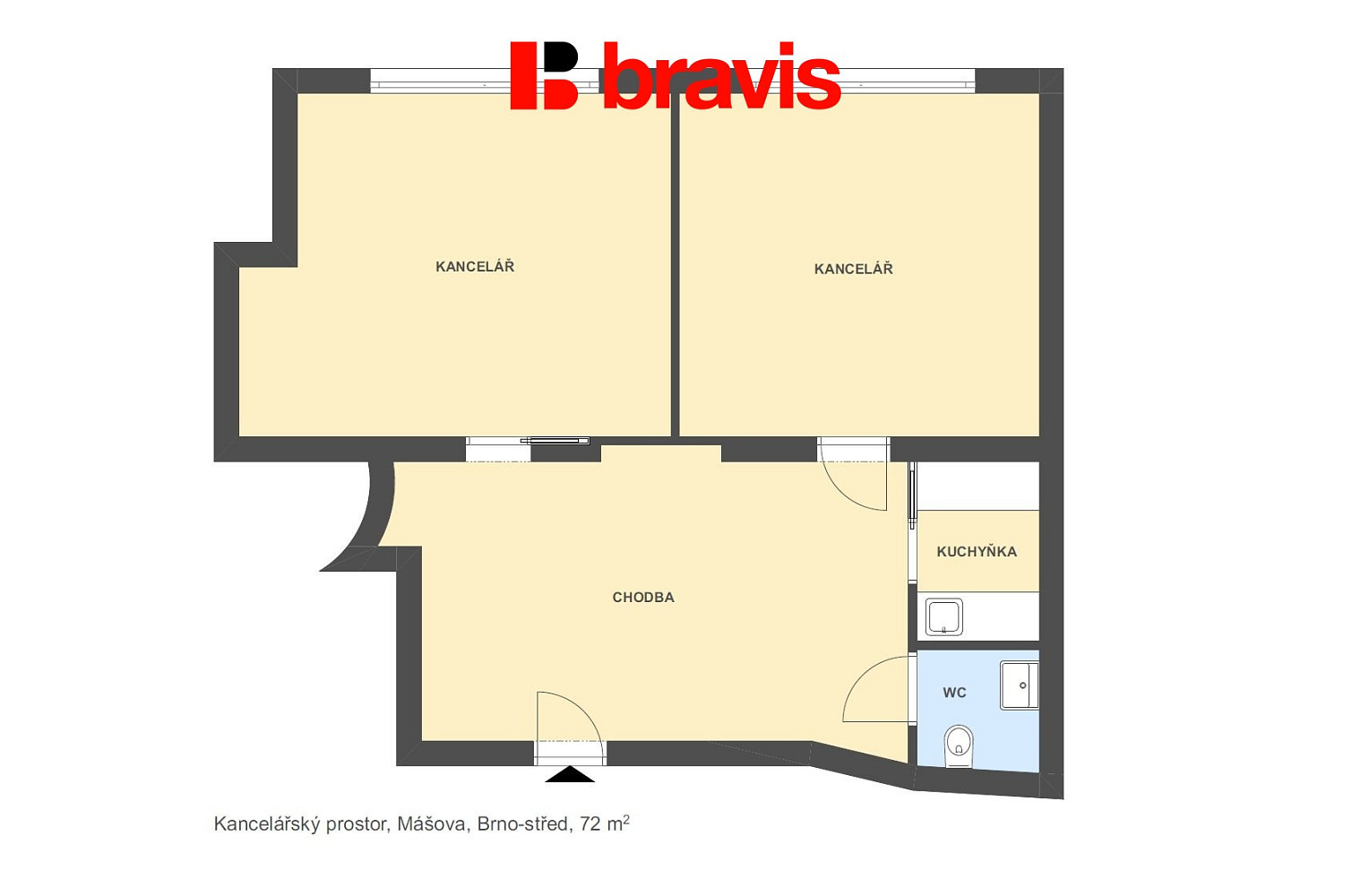 Pronájem kanceláře 72 m² — photo 5