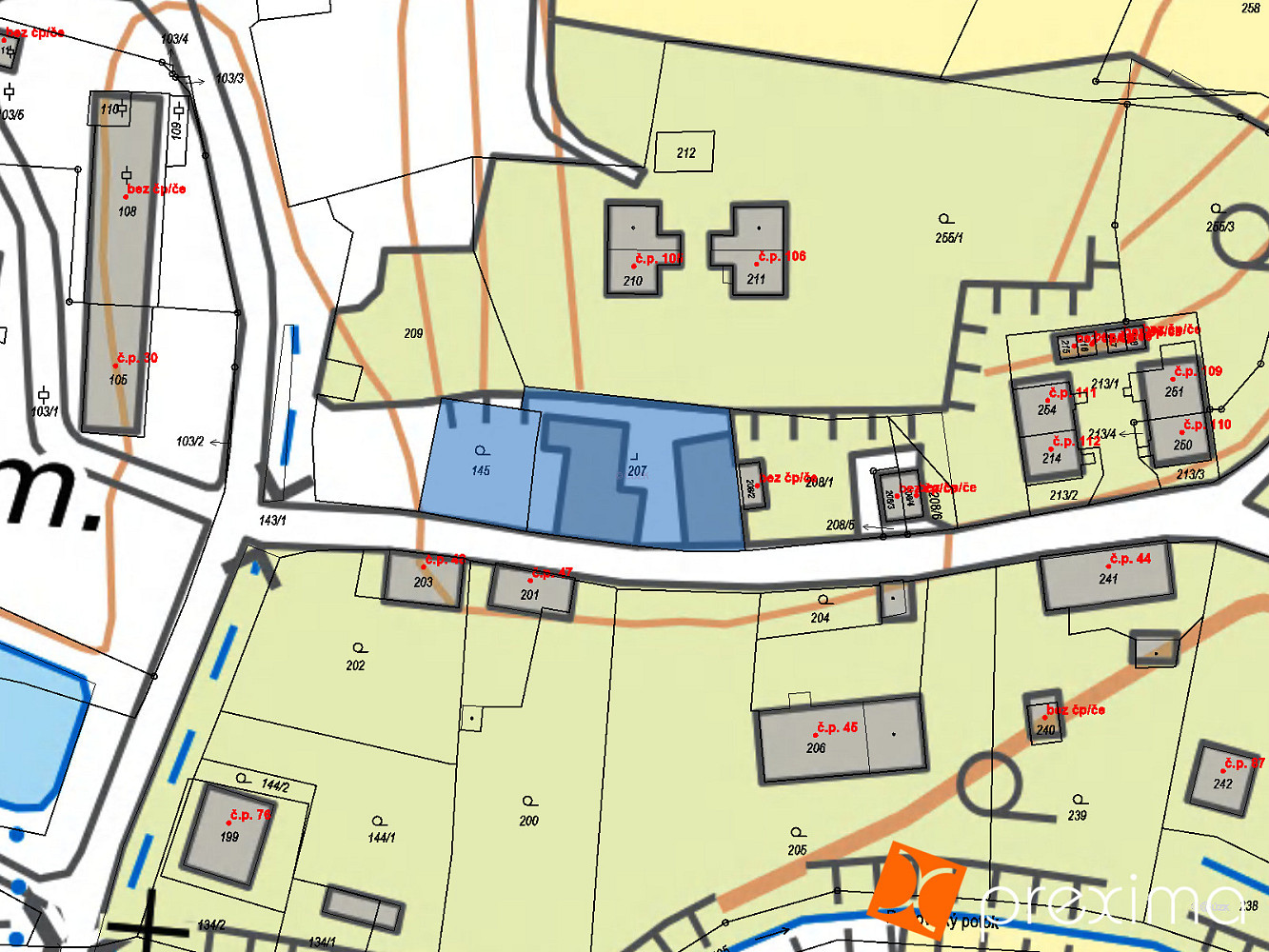 Prodej stavebního pozemku 1 241 m² – fotografie 3