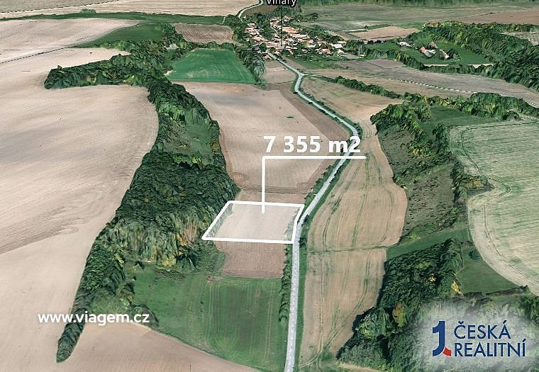 Pole 7 355 m², Podíl 10 % o výměře 736 m² – pohled 2