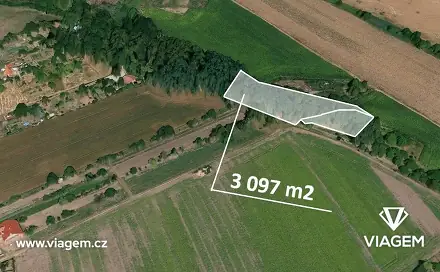 Prodej lesa 570 m², Charváty, okres Olomouc