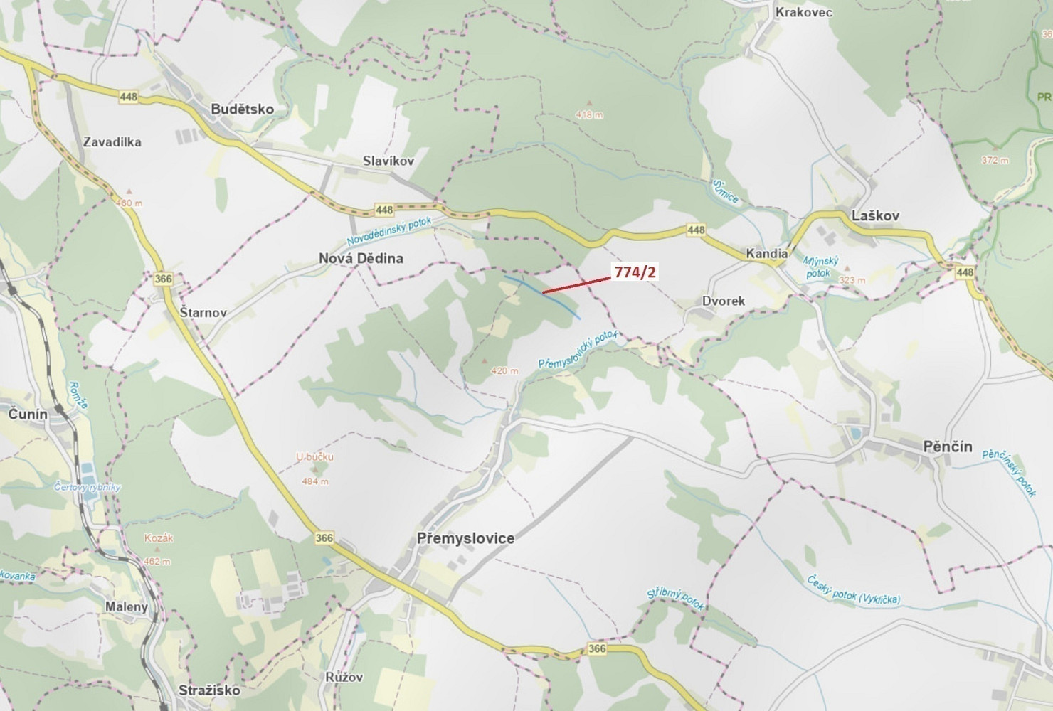Dražba lesa 7 901 m²