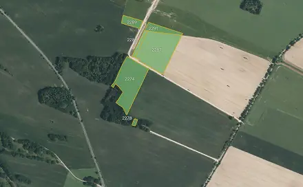 Prodej pole 72 825 m², Tchořovice, okres Strakonice
