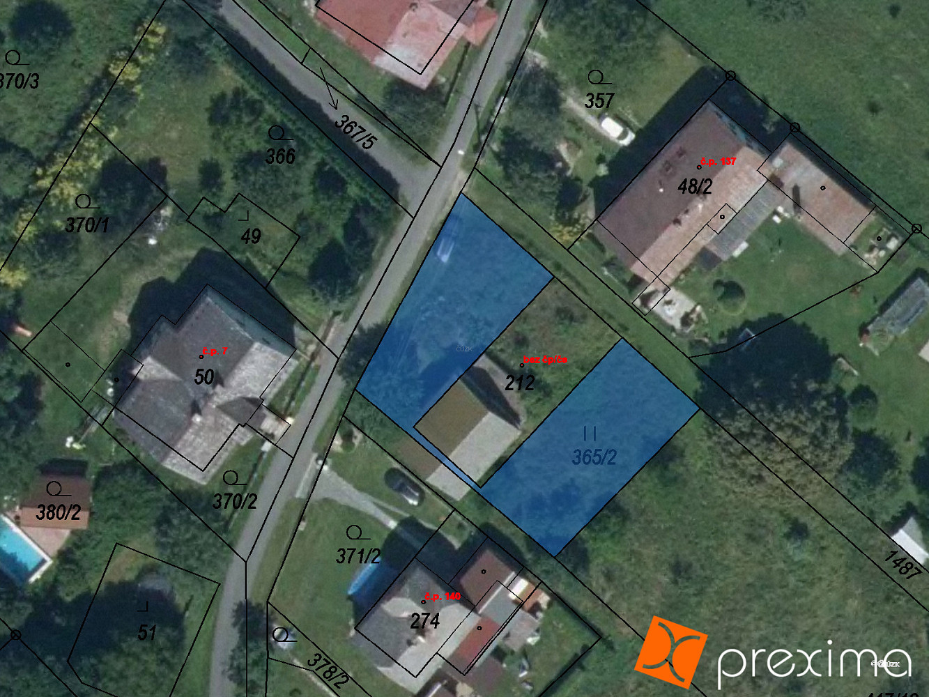 Prodej pozemku 327 m²