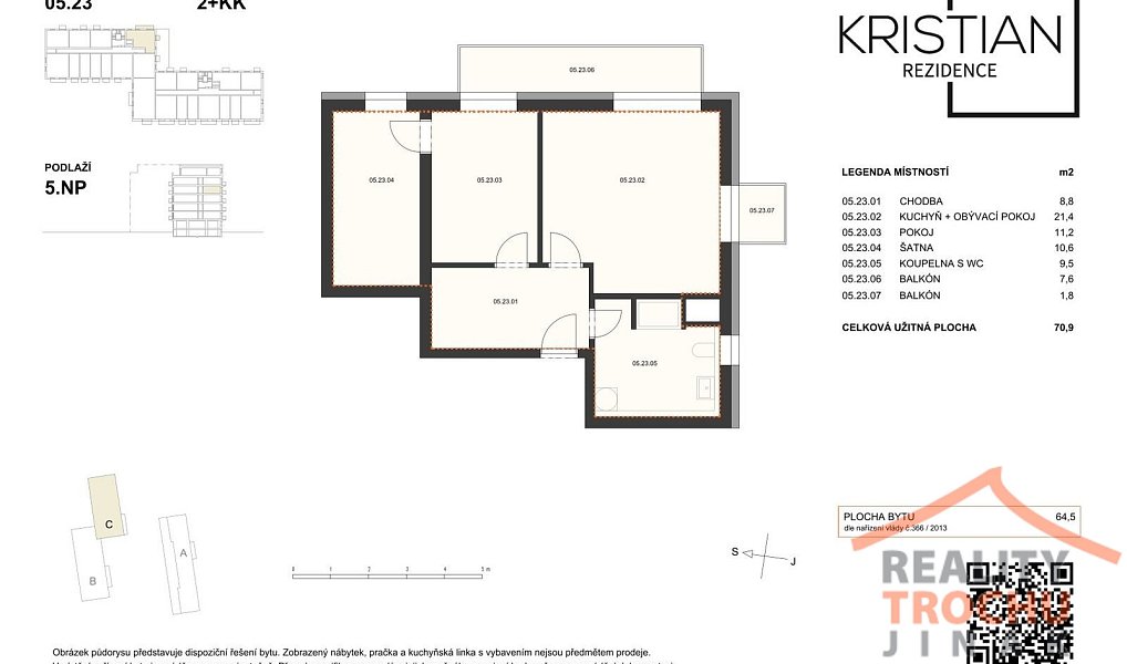 Prodej bytu 2+kk 71 m², Hradec Králové – náhled fotky 8