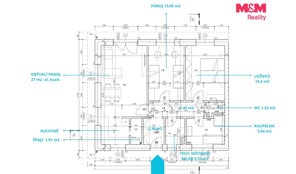 Prodej domu 77 m² s pozemkem 362 m², Nýřany – náhled fotky 4