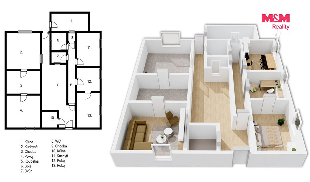 Prodej domu 125 m² s pozemkem 1 210 m², Sebranice – náhled fotky 11