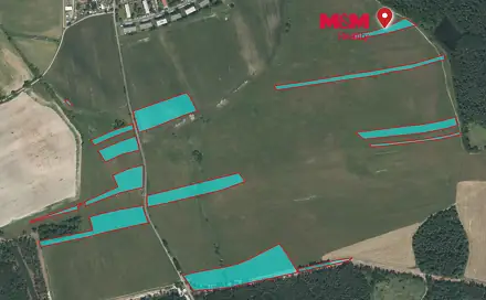 Prodej pole 91 817 m², Líně, okres Plzeň-sever