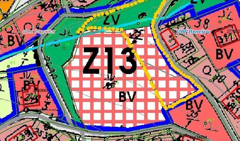 Prodej stavebního pozemku 1 740 m², Popovice – náhled fotky 4