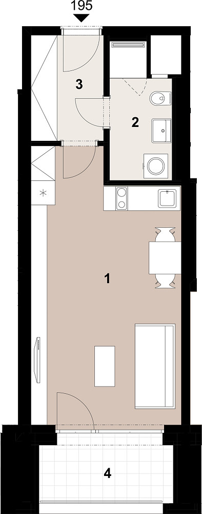 Prodej bytu 1+kk 33 m² – fotografie 2