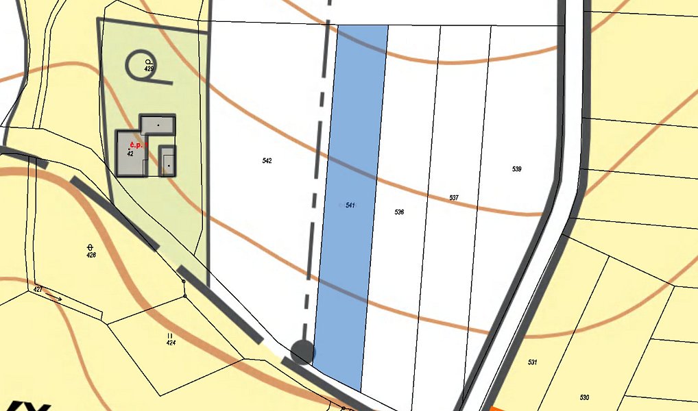 Prodej pole 2 235 m², Těmice – náhled fotky 3