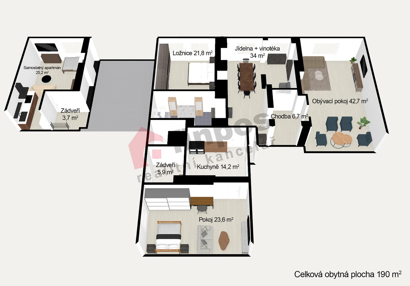 Prodej domu 261 m² s pozemkem 1 805 m² – fotografie 3