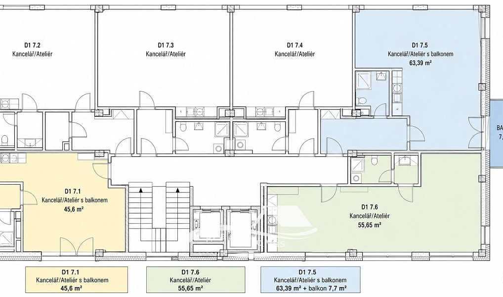 Pronájem bytu 1+kk 46 m², Brno – náhled fotky 7