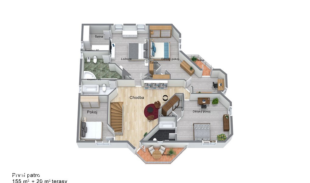 Prodej domu 512 m² s pozemkem 973 m², Jesenice – náhled fotky 32