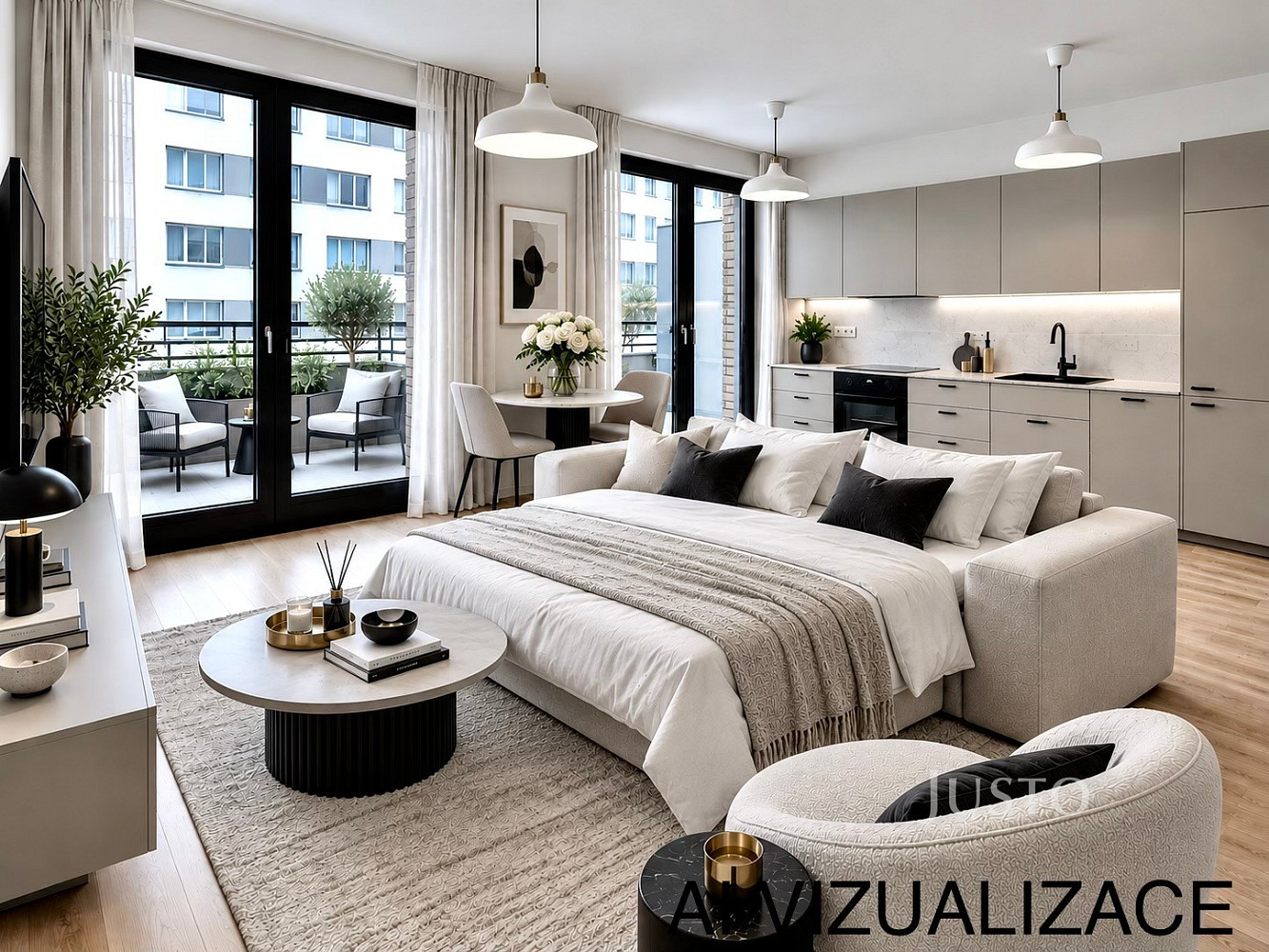 Pronájem bytu 1+kk 35 m² – fotografie 4