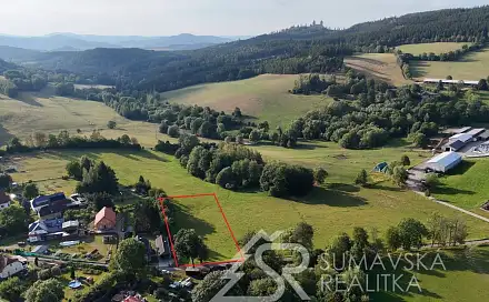 Prodej stavebního pozemku 2 848 m², Vimperská, Kašperské Hory, okres Klatovy