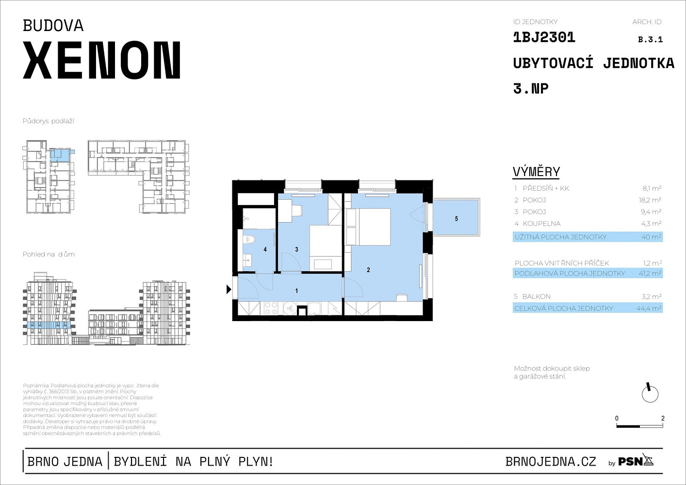 Prodej bytu 2+1 40 m² — photo 2