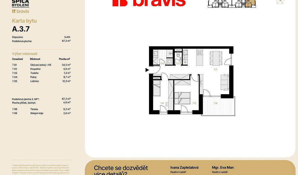 Prodej bytu 3+kk 76 m², Brno – náhled fotky 5