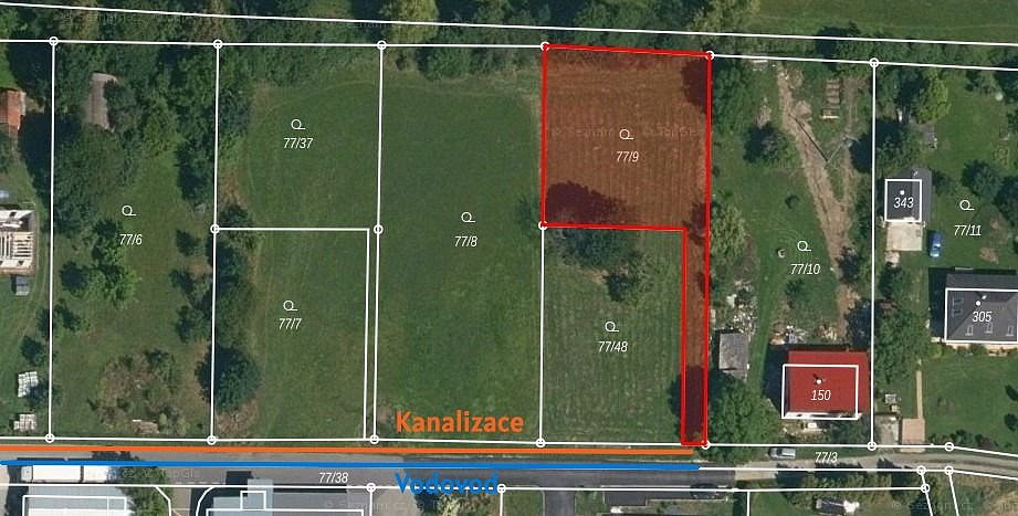 Prodej stavebního pozemku 1 059 m²