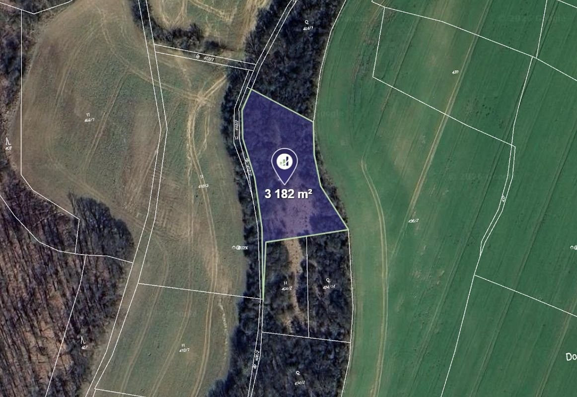 Prodej pole 1 091 m² – pohled 2
