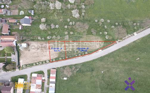 Prodej stavebního pozemku 550 m², Otrokovice - Kvítkovice, okres Zlín