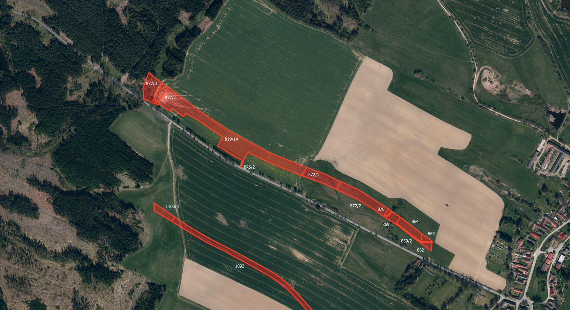 Prodej pole 60 377 m²