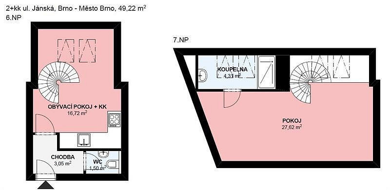 Pronájem bytu 2+kk 53 m² — photo 5