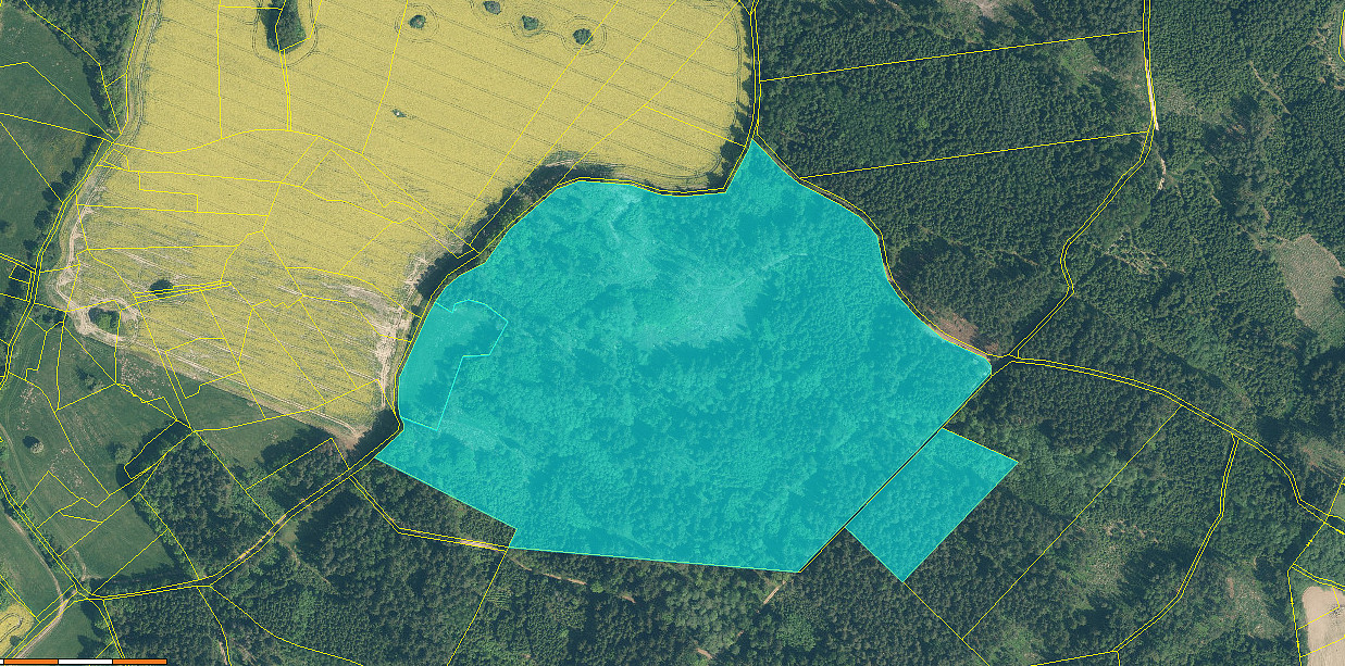 Prodej lesa 154 293 m²